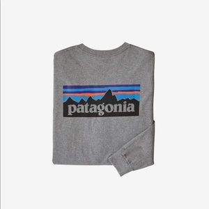 Long-Sleeved Patagonia Logo Tee